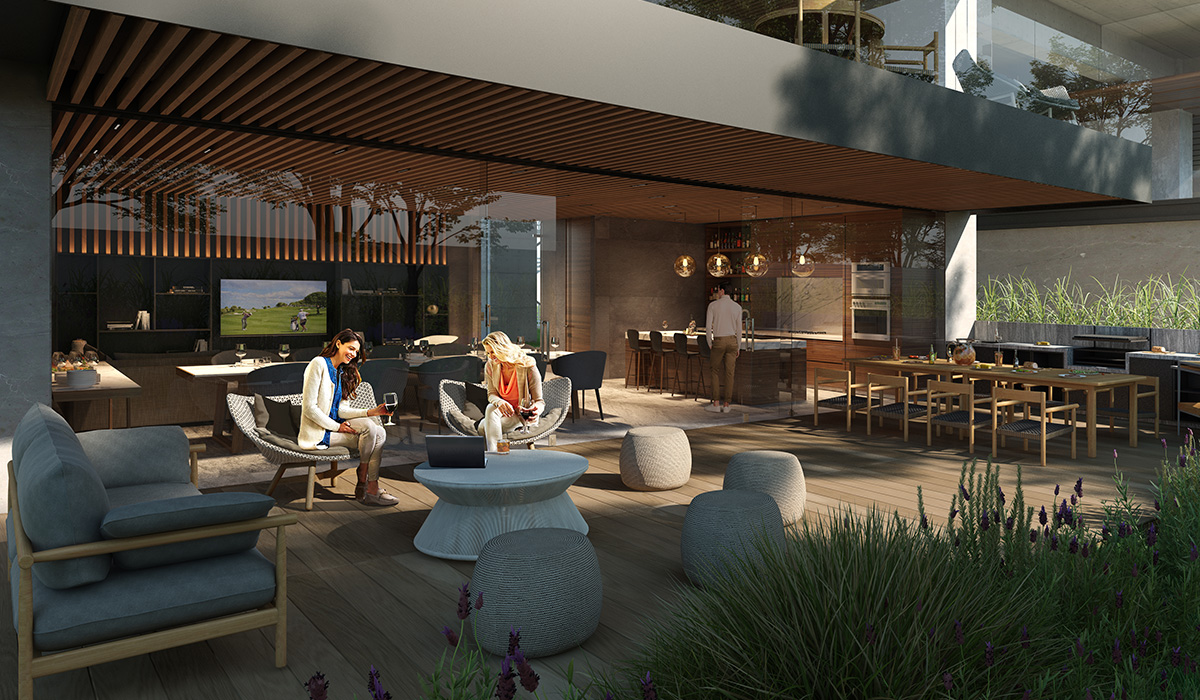 Terraza privada lounge, disfruta de esta amenidad incluida dentro de Club Origina Pedregal